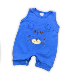 Macacão Curto Regata Orelhinha - Masculino Infantil