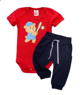 Conjunto Body/Calça Bordado Masculino