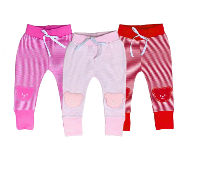 Culote Suedine Pé Reversível Listrado Bordado Feminino