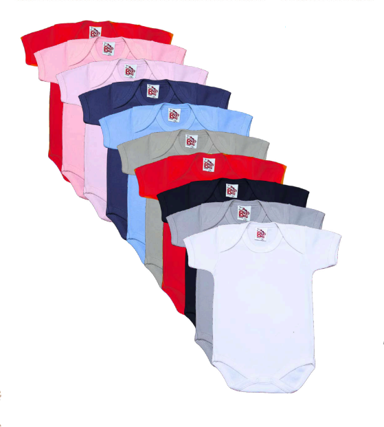 Body Suedine Manga Curta - PCT 3 peças